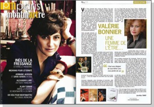 * Page de Couverture et article magazine Paris Montmartre